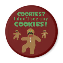 Gingerbread Man Disguise Refrigerator Magnet