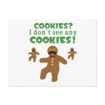 Gingerbread Man Disguise postcards