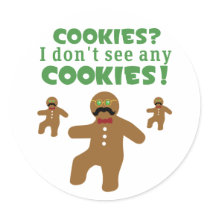 Gingerbread Man Disguise stickers