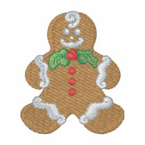 Gingerbread Man embroidered shirts by ZazzleEmbroidery Gingerbread Man embroidered shirts
