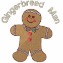 Gingerbread Man embroidered shirts