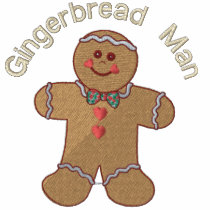 Gingerbread Man embroidered shirts by Embroidery4U Gingerbread Man embroidered shirts