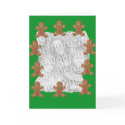 Gingerbread man frame  template cards