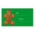 Gingerbread man Gift Tag - Customized business cards