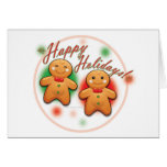 Gingerbread man greeting cards