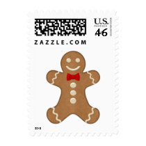 Gingerbread Man Holiday Postage postage