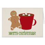 Gingerbread Man & Hot Chocolate Christmas Card