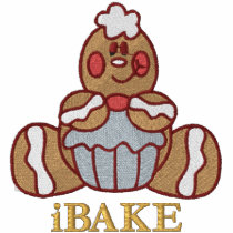 Gingerbread Man - iBAKE embroidered shirts by Embroidery4U Gingerbread Man - iBAKE embroidered shirts