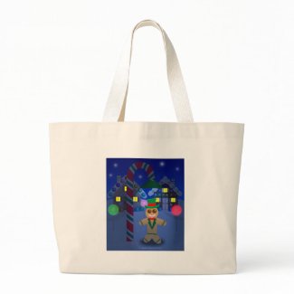 Gingerbread Man in Town bag