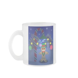 Gingerbread Man in Town mug