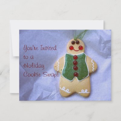 Gingerbread Man invitations
