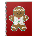 Gingerbread Man Spiral Note Books