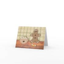 Gingerbread Man "Oops" Note Card