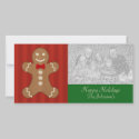 Gingerbread Man Photo Cards photo cards