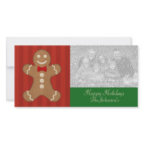 Gingerbread Man Photo Cards photo cards