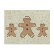 Gingerbread Man Recipe Card postcard