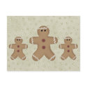 Gingerbread Man Recipe Card postcards by MouseCountry Gingerbread Man Recipe Card postcards