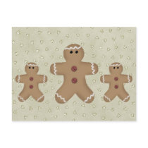 Gingerbread Man Recipe Card postcards by MouseCountry Gingerbread Man Recipe Card postcards