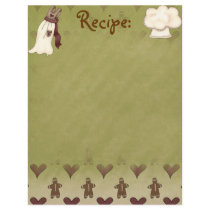 Gingerbread Man Recipe Paper letterhead