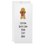 Gingerbread Man - Scared - Original Colors Full Color Rack Card