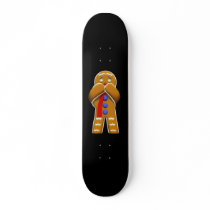 Gingerbread Man - Scared - Original Colors Custom Skate Board