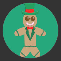 Gingerbread Man stickers