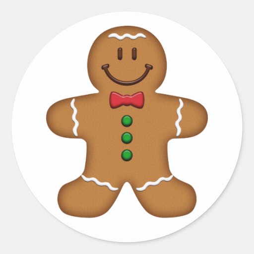 Gingerbread Man Sticker Zazzle