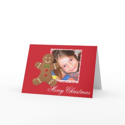 Gingerbread man template Photo greeting card by myhome71. Gingerbread man template photo card. You change photo and text.