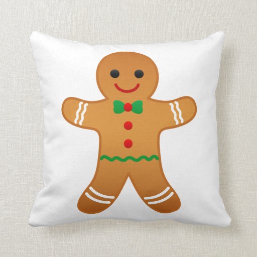 gingerbread man pillow