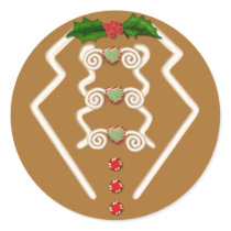 Gingerbread Man Tuxedo stickers by Spice Gingerbread Man Tuxedo stickers