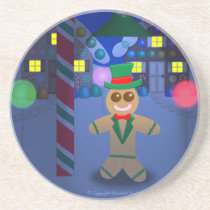 Gingerbread Man under Candy Lamp coasters