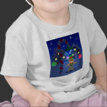 Gingerbread Man under Candy Lamp t-shirts