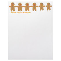 Gingerbread Man with Bite Halloween Crossover Personalized Letterhead