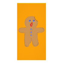 Gingerbread Man with Bite Halloween Crossover photo cards