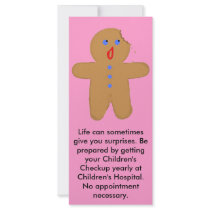 Gingerbread Man with Bite Halloween Crossover rack cards by HalloweenSpirit Gingerbread Man with Bite Halloween Crossover rack cards