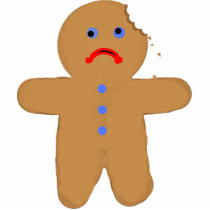 Gingerbread Man with Bite photo sculptures