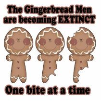 gingerbread men becoming extinct photo sculptures