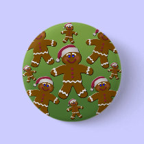 Gingerbread Men buttons