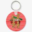 Gingerbread Men Christmas Holiday Keychain