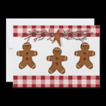 Gingerbread Men Cookie Swap Invitation invitations
