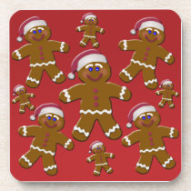 Gingerbread Men cork coasters