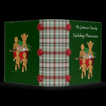 Gingerbread Men Holiday Custom Photo Binder