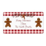 Gingerbread Men Label