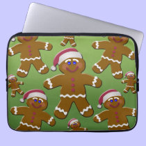 Gingerbread Men laptop sleeves
