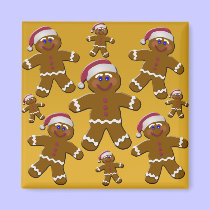 Gingerbread Men magnets