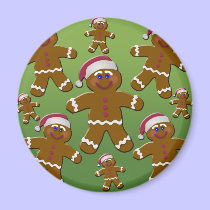 Gingerbread Men magnets