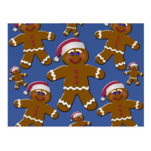 Gingerbread Men Postcard