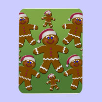 Gingerbread Men premium magnets