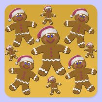 Gingerbread Men stickers
