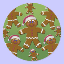 Gingerbread Men stickers